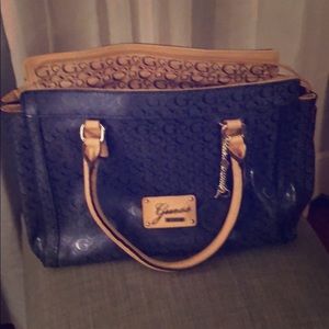 Navy Blue Guess pocket book